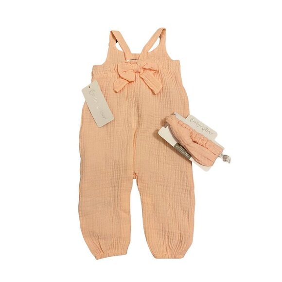 Emily and Oliver Pink Romper with Headband - Size 0-3 months - New! - Picture 2 of 2